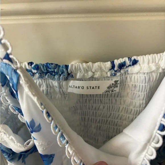 Altar'd State Blue Floral Dress - Picture 4 of 5